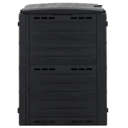 vidaXL Garden Composter Black 280 L Polypropylene