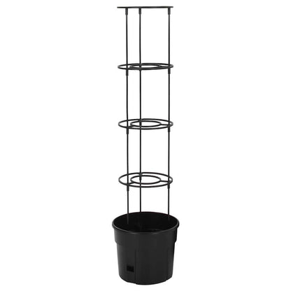 vidaXL Tomato Grower Anthracite Ø29,5x115 cm Polypropylene
