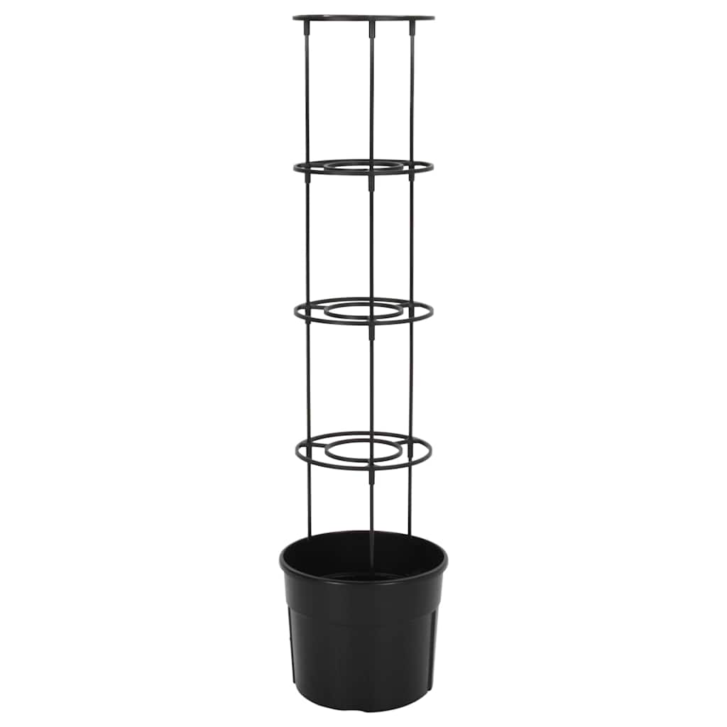 vidaXL Tomato Grower Anthracite Ø29,5x115 cm Polypropylene