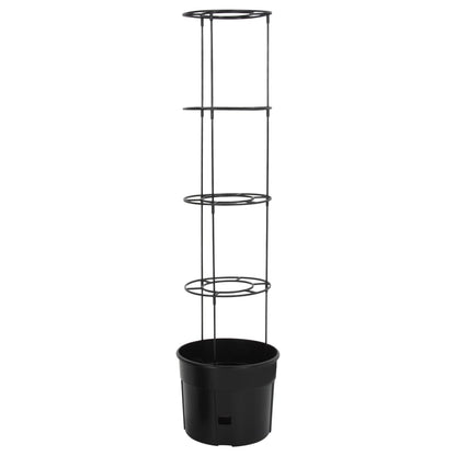 vidaXL Tomato Grower Anthracite Ø39x150 cm Polypropylene