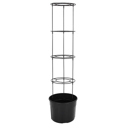 vidaXL Tomato Grower Anthracite Ø39x150 cm Polypropylene