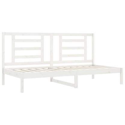 vidaXL Day Bed without Mattress White 80x200 cm Solid Wood Pine