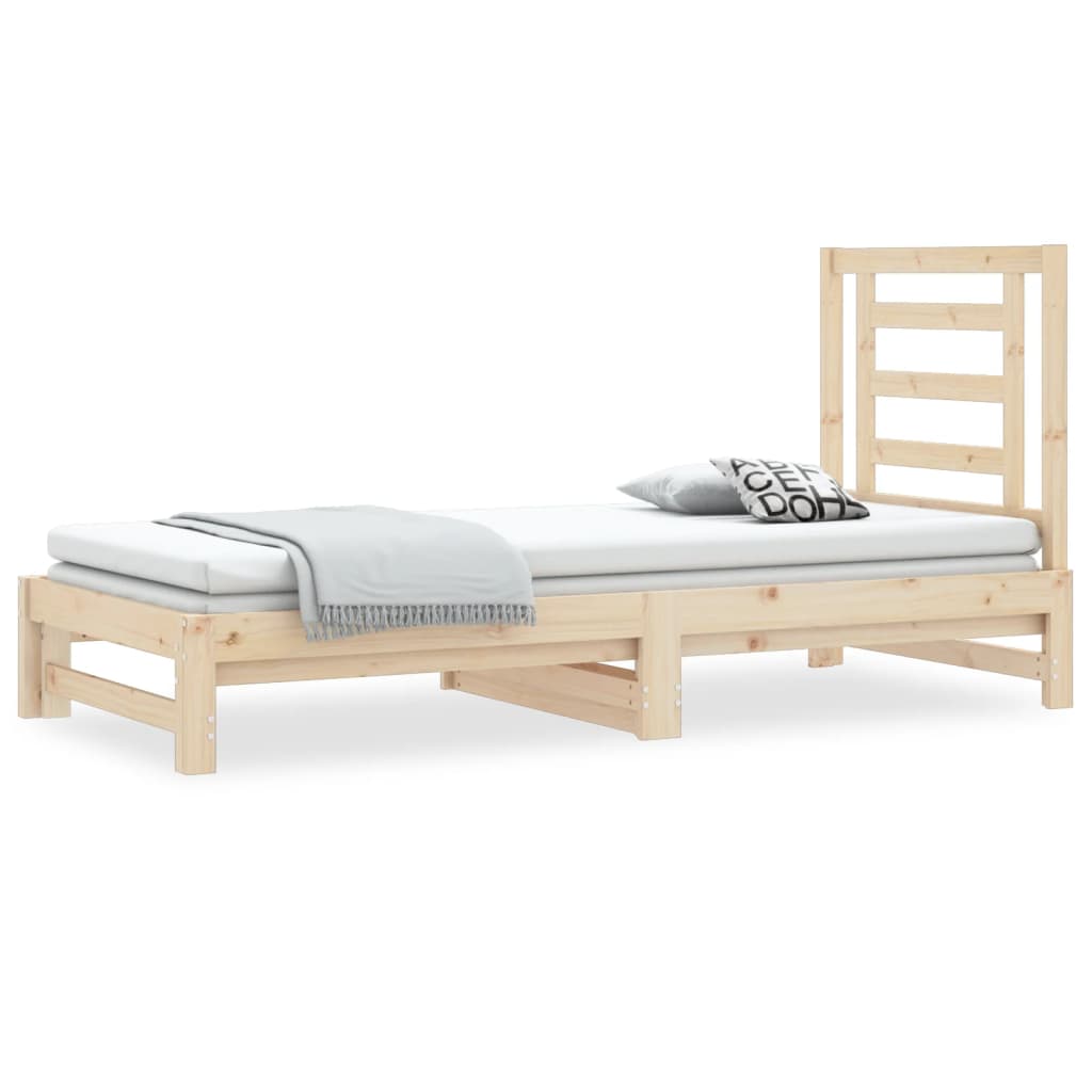 vidaXL Pull-out Day Bed without Mattress 2x(90x200) cm