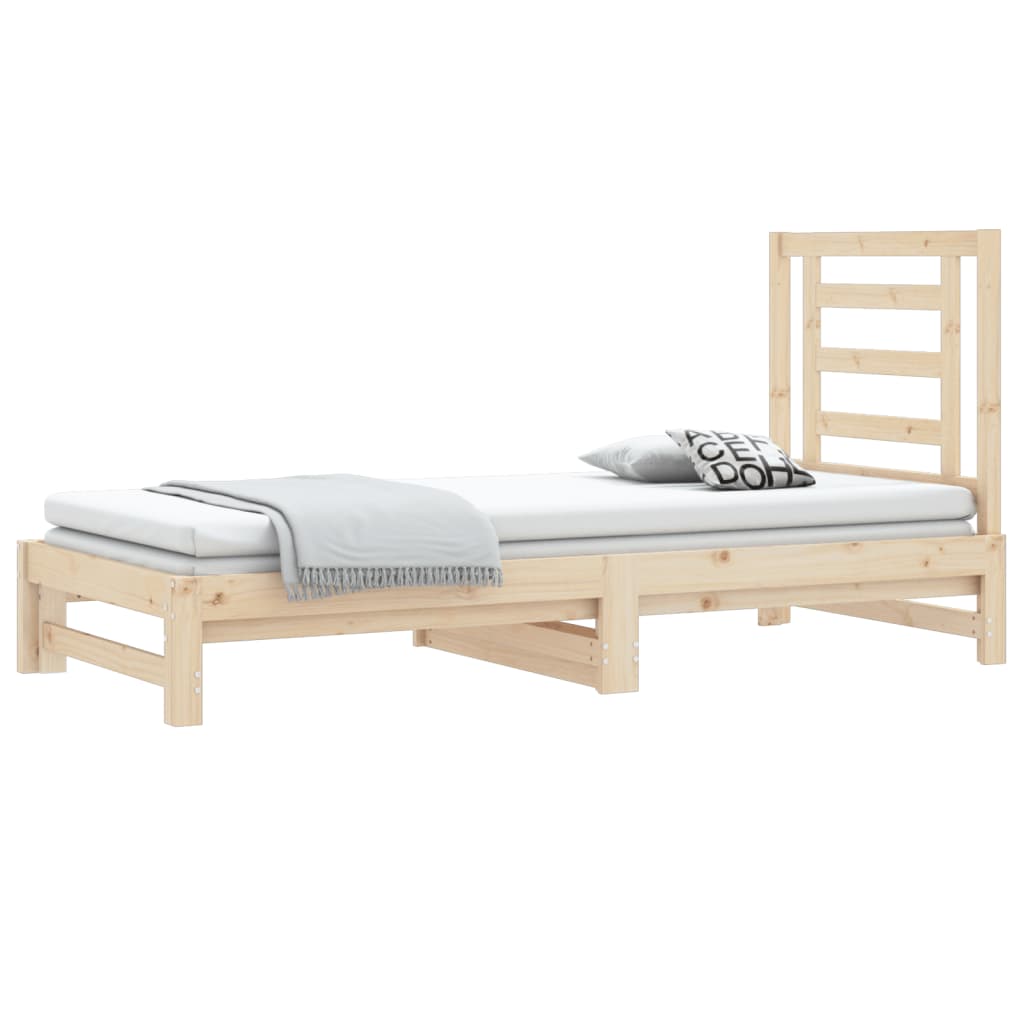 vidaXL Pull-out Day Bed without Mattress 2x(90x200) cm
