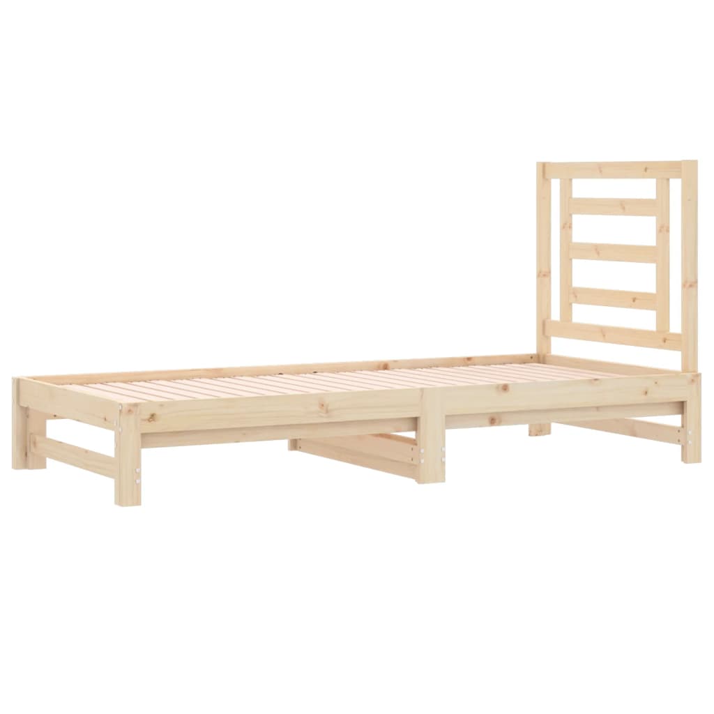 vidaXL Pull-out Day Bed without Mattress 2x(90x200) cm