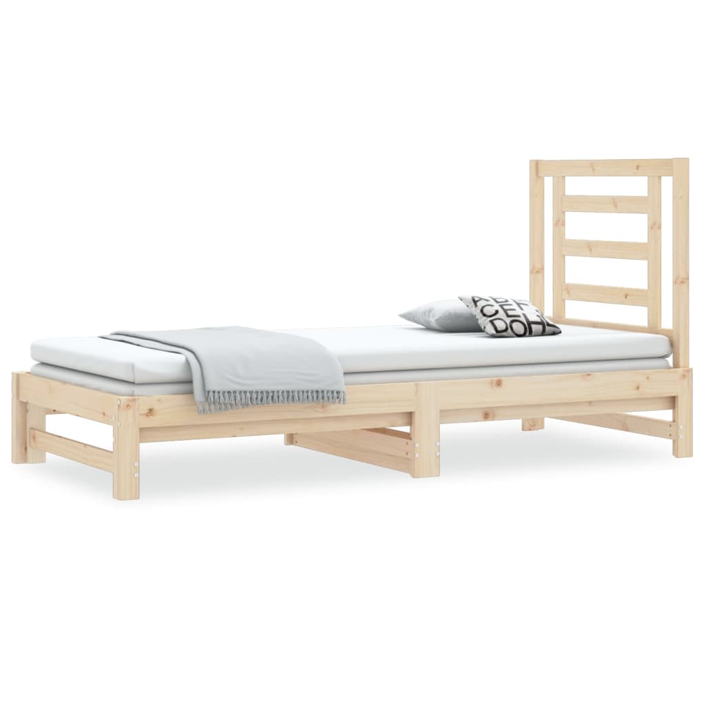 vidaXL Pull-out Day Bed without Mattress 2x(90x190) cm