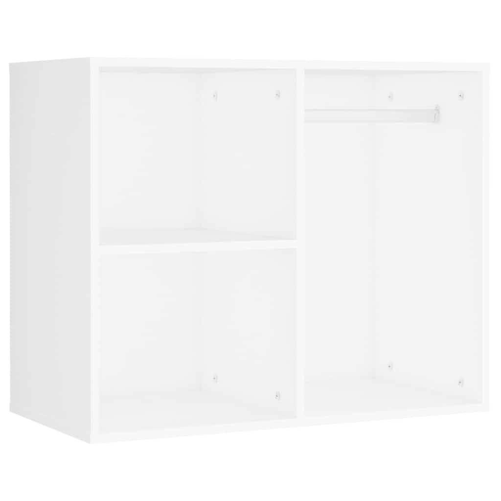 vidaXL Dressing Table Set with LED White Engineered Wood