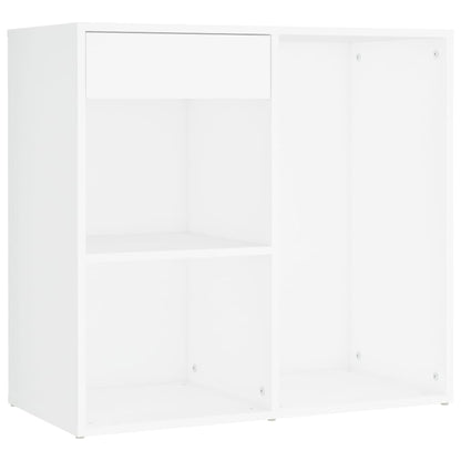 vidaXL Dressing Table Set with LED White Engineered Wood