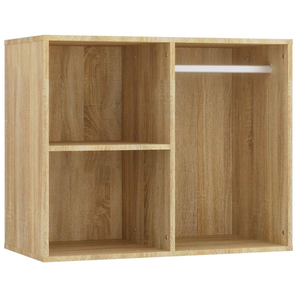 vidaXL Dressing Table Set with LED Sonoma Oak Engineered Wood