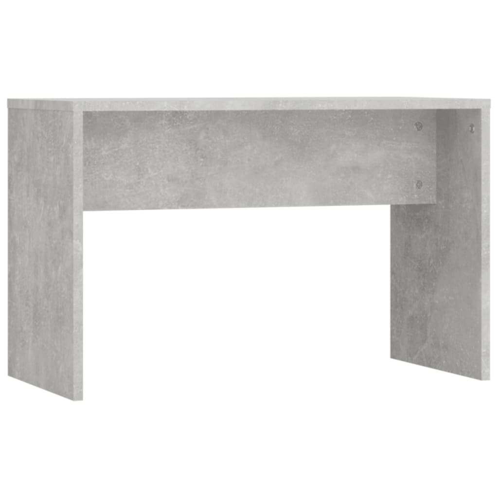 vidaXL Dressing Table Set with LED Concrete Grey Engineered Wood