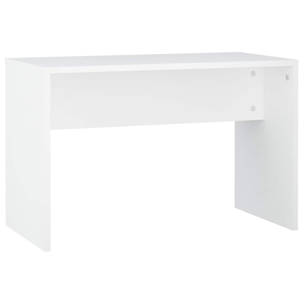 vidaXL Dressing Table Set with LED White Engineered Wood