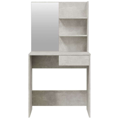 vidaXL Dressing Table Set Concrete Grey 74,5x40x141 cm