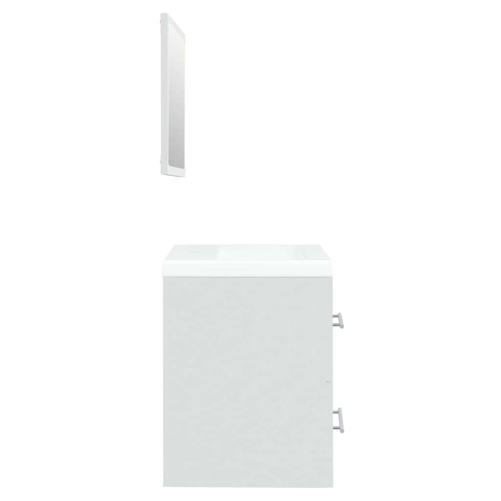 vidaXL Sink Cabinet with Built-in Basin White Engineered Wood