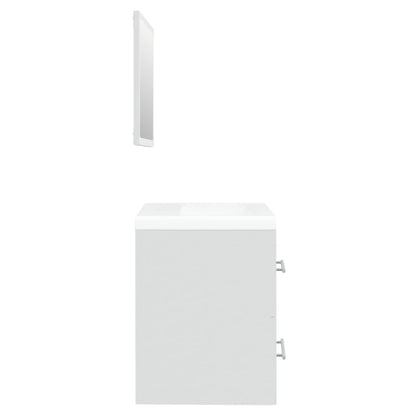 vidaXL Sink Cabinet with Built-in Basin White Engineered Wood