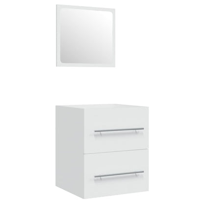 vidaXL Sink Cabinet with Built-in Basin White Engineered Wood