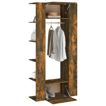 vidaXL Hallway Cabinets 2 pcs Smoked Oak Engineered Wood