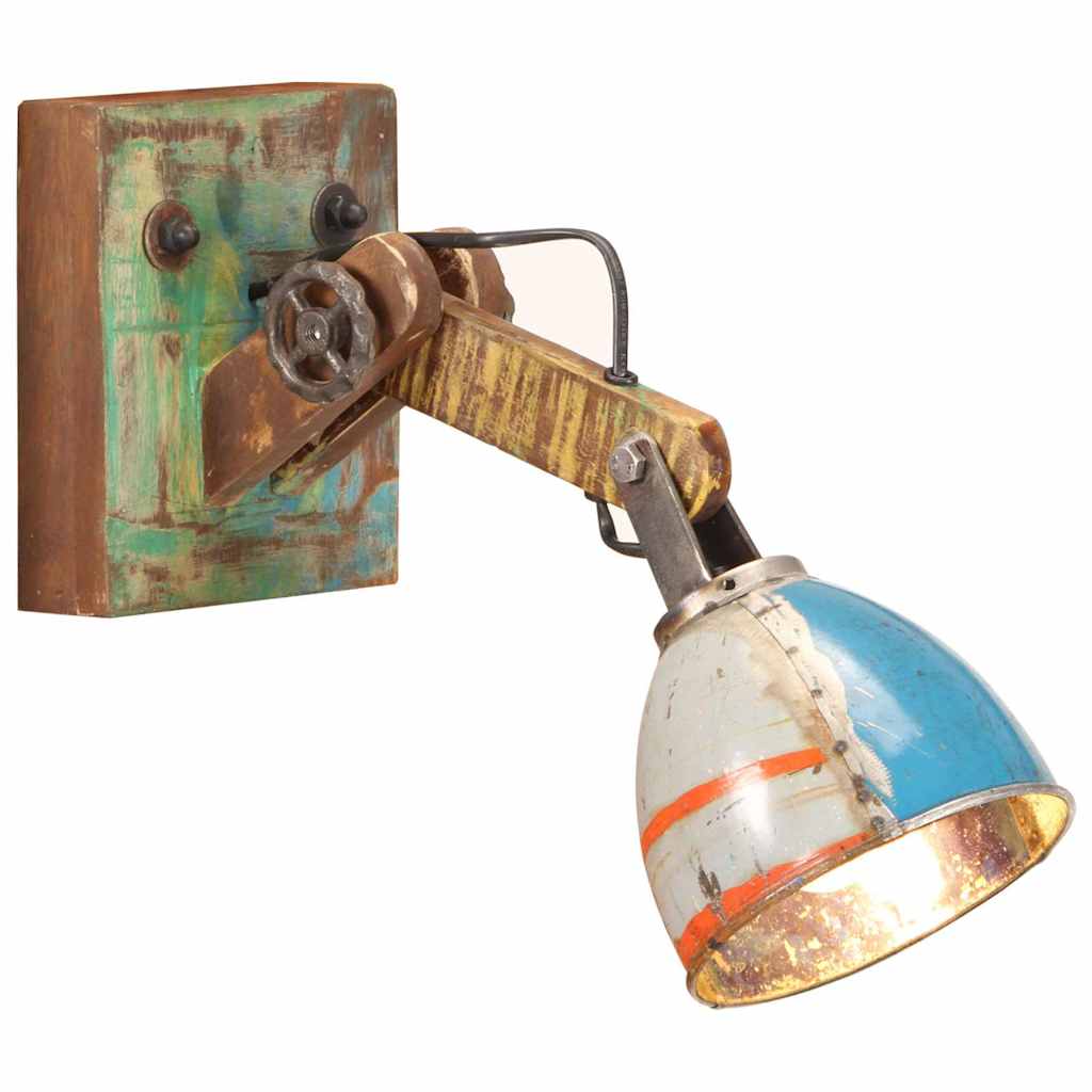 vidaXL Wall Lamp Industrial Style Multicolour Round E27