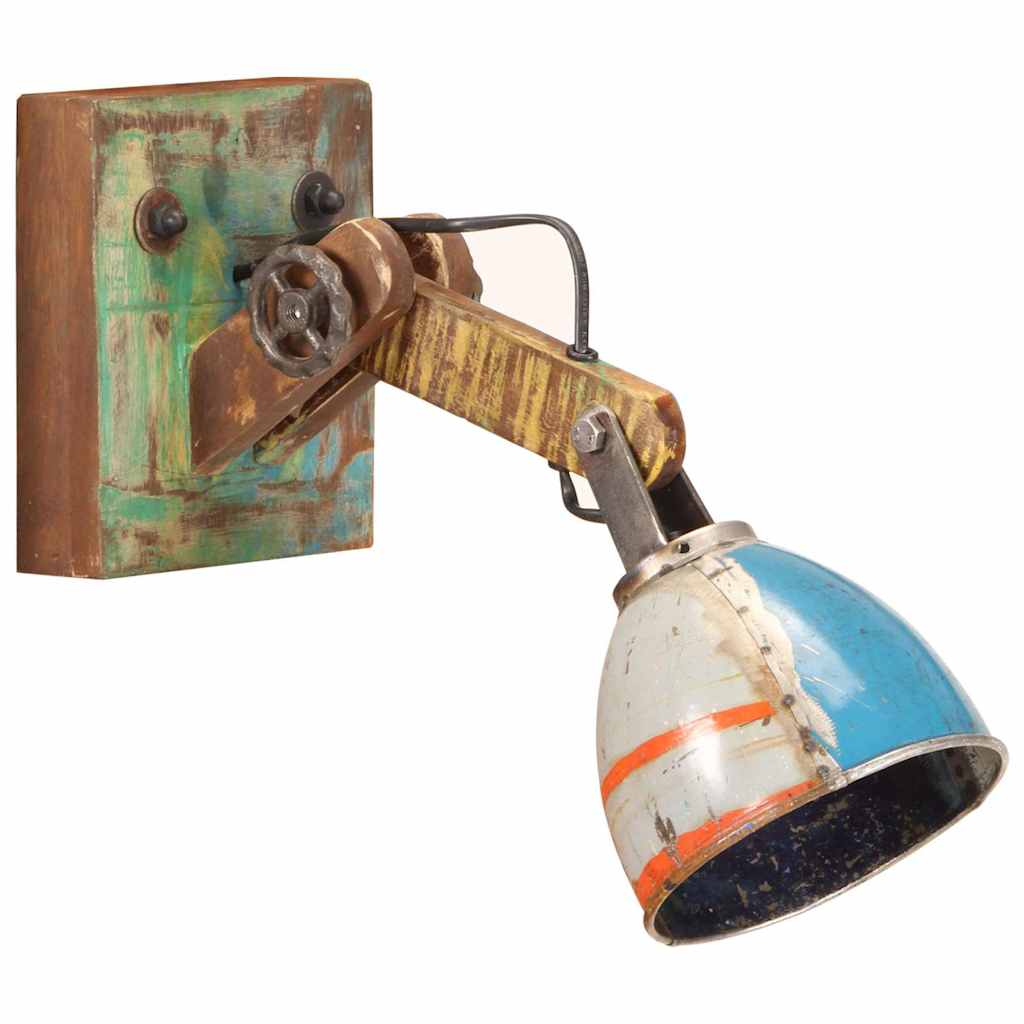 vidaXL Wall Lamp Industrial Style Multicolour Round E27