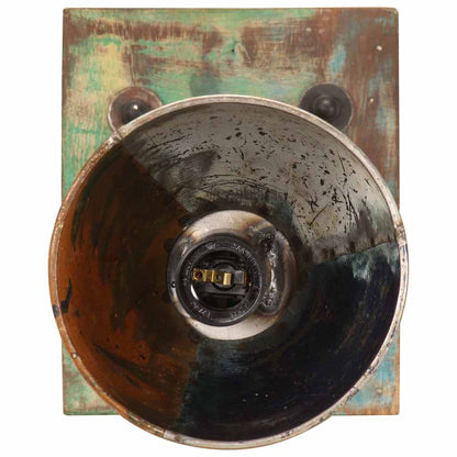 vidaXL Wall Lamp Industrial Style Multicolour Round E27