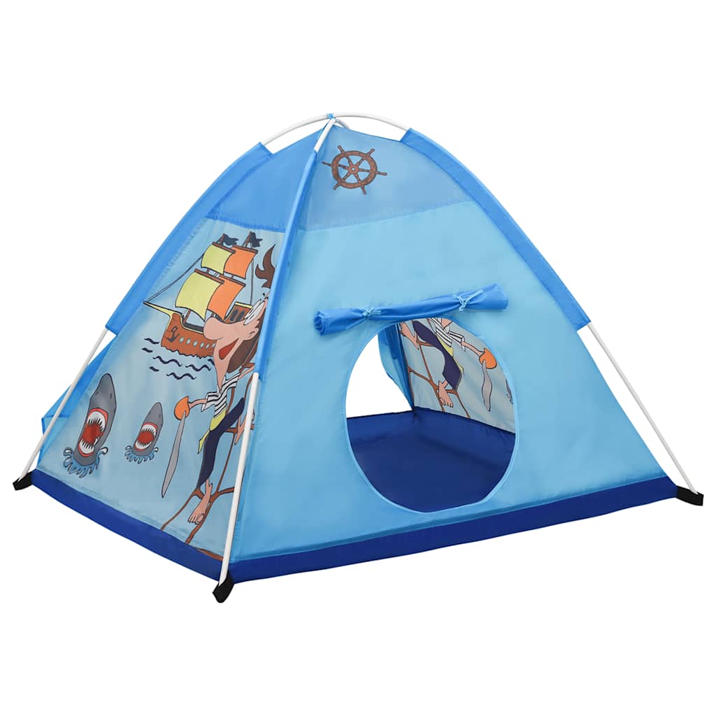 vidaXL Children Play Tent Blue 120x120x90 cm