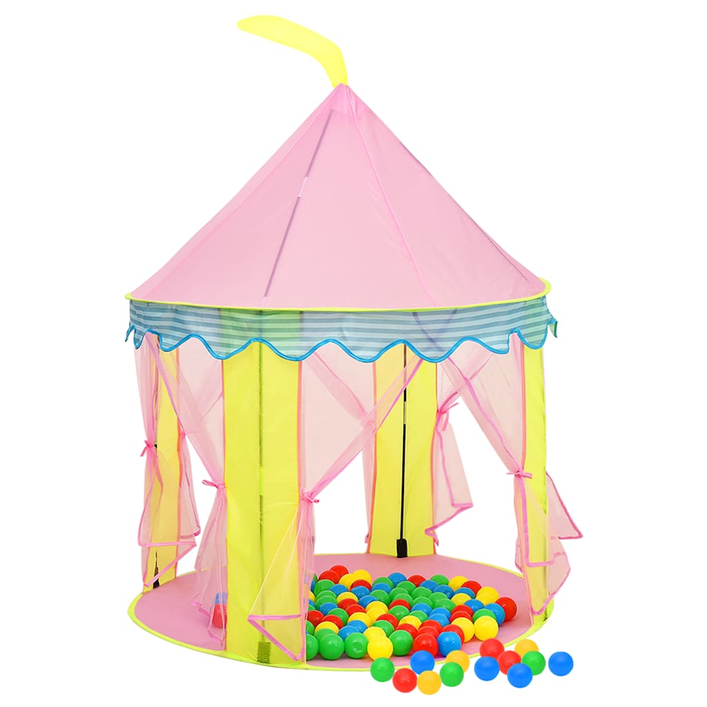 vidaXL Children Play Tent Pink 100x100x127 cm