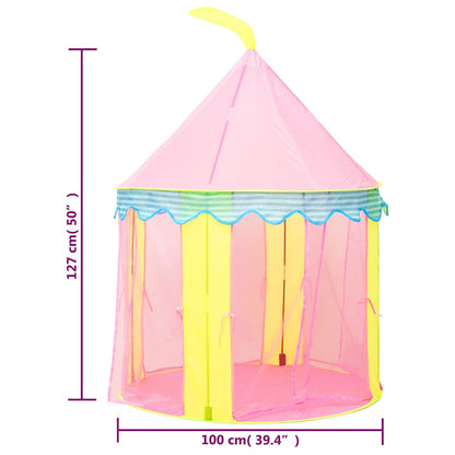 vidaXL Children Play Tent Pink 100x100x127 cm