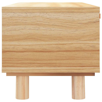 vidaXL Coffee Table Brown 80x40x30 cm Engineered Wood&Solid Wood Pine