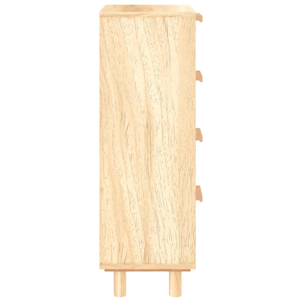 vidaXL Sideboard | Brown | Engineered Wood, Solid Pine Wood, Natural Rattan