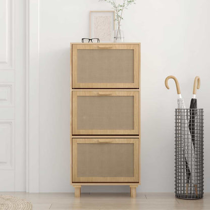 vidaXL Shoe Cabinet | Brown | Engineered wood | 115 cm tall | Shoe Cabinet