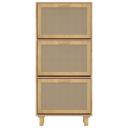 vidaXL Shoe Cabinet | Brown | Engineered wood | 115 cm tall | Shoe Cabinet