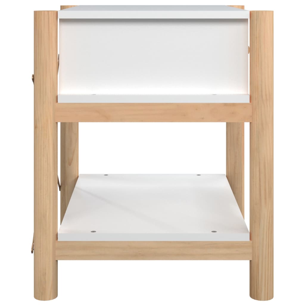 vidaXL Bedside Tables 2pcs White 42x38x45 cm Engineered Wood
