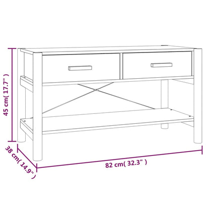 vidaXL TV Cabinet White 82x38x45 cm Engineered Wood
