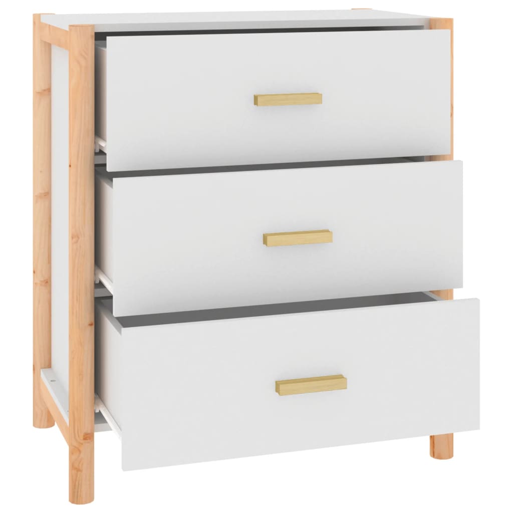 vidaXL Sideboard White 62x38x70 cm Engineered Wood