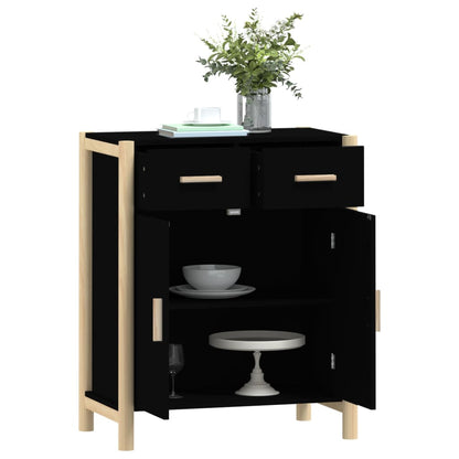 vidaXL Sideboard Black 62x38x75 cm Engineered Wood