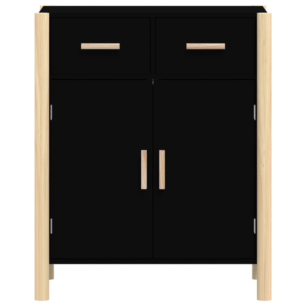 vidaXL Sideboard Black 62x38x75 cm Engineered Wood