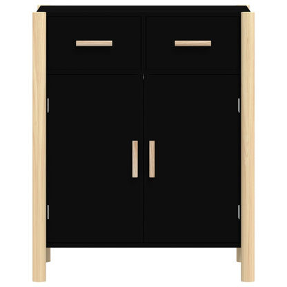 vidaXL Sideboard Black 62x38x75 cm Engineered Wood