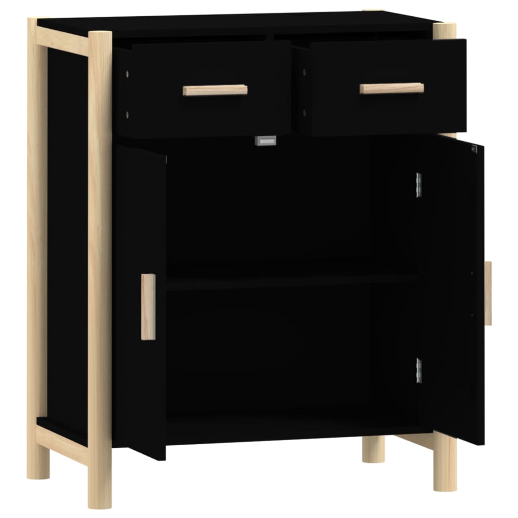 vidaXL Sideboard Black 62x38x75 cm Engineered Wood