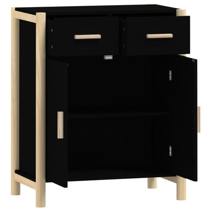 vidaXL Sideboard Black 62x38x75 cm Engineered Wood