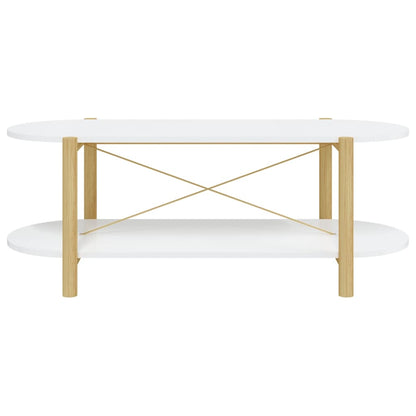 vidaXL Coffee Table White 110x48x40 cm Engineered Wood