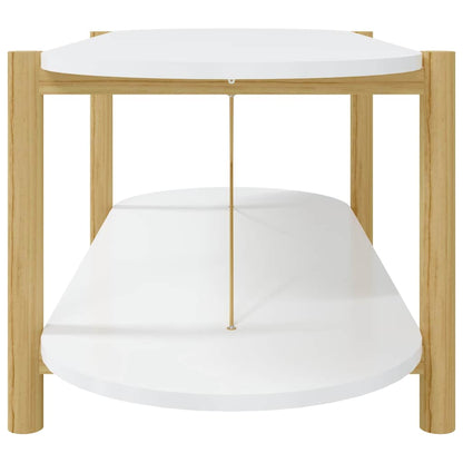 vidaXL Coffee Table White 110x48x40 cm Engineered Wood