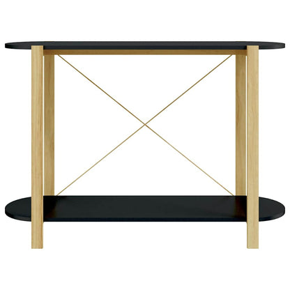 vidaXL Console Table Black 110x38x75 cm Engineered Wood