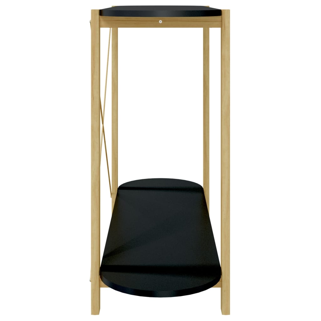 vidaXL Console Table Black 110x38x75 cm Engineered Wood
