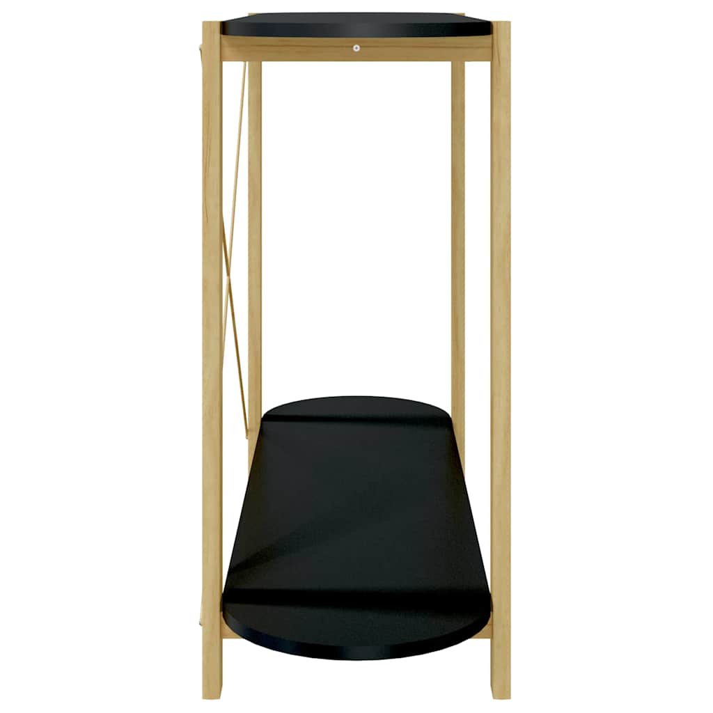 vidaXL Console Table Black 110x38x75 cm Engineered Wood