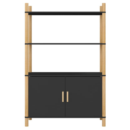 vidaXL Highboard Black 80x40x121 cm Engineered Wood