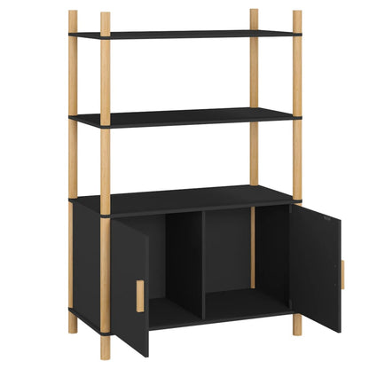 vidaXL Highboard Black 80x40x121 cm Engineered Wood