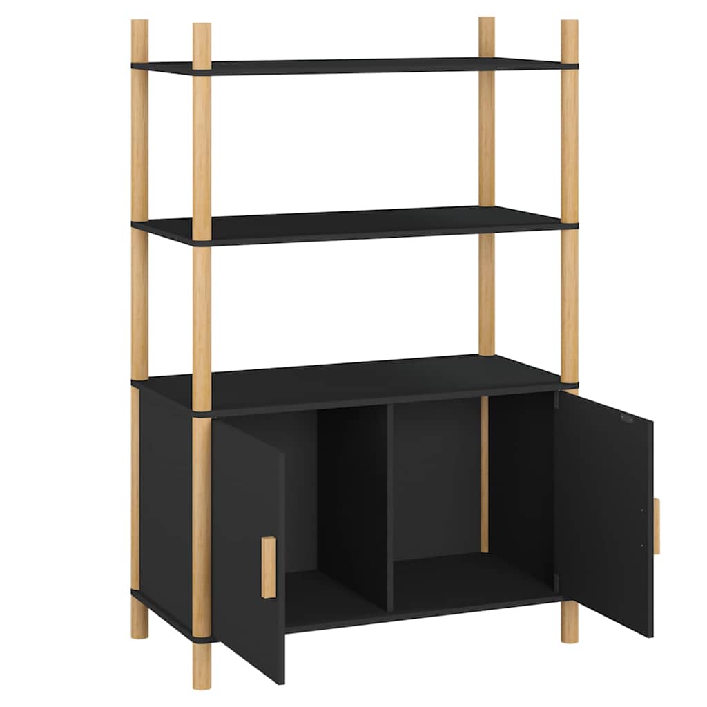 vidaXL Highboard Black 80x40x121 cm Engineered Wood
