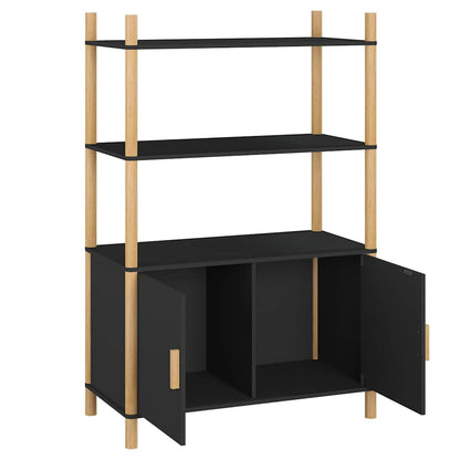 vidaXL Highboard Black 80x40x121 cm Engineered Wood