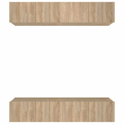vidaXL 4 Piece TV Cabinet Set Sonoma Oak 80x30x30 cm Engineered Wood