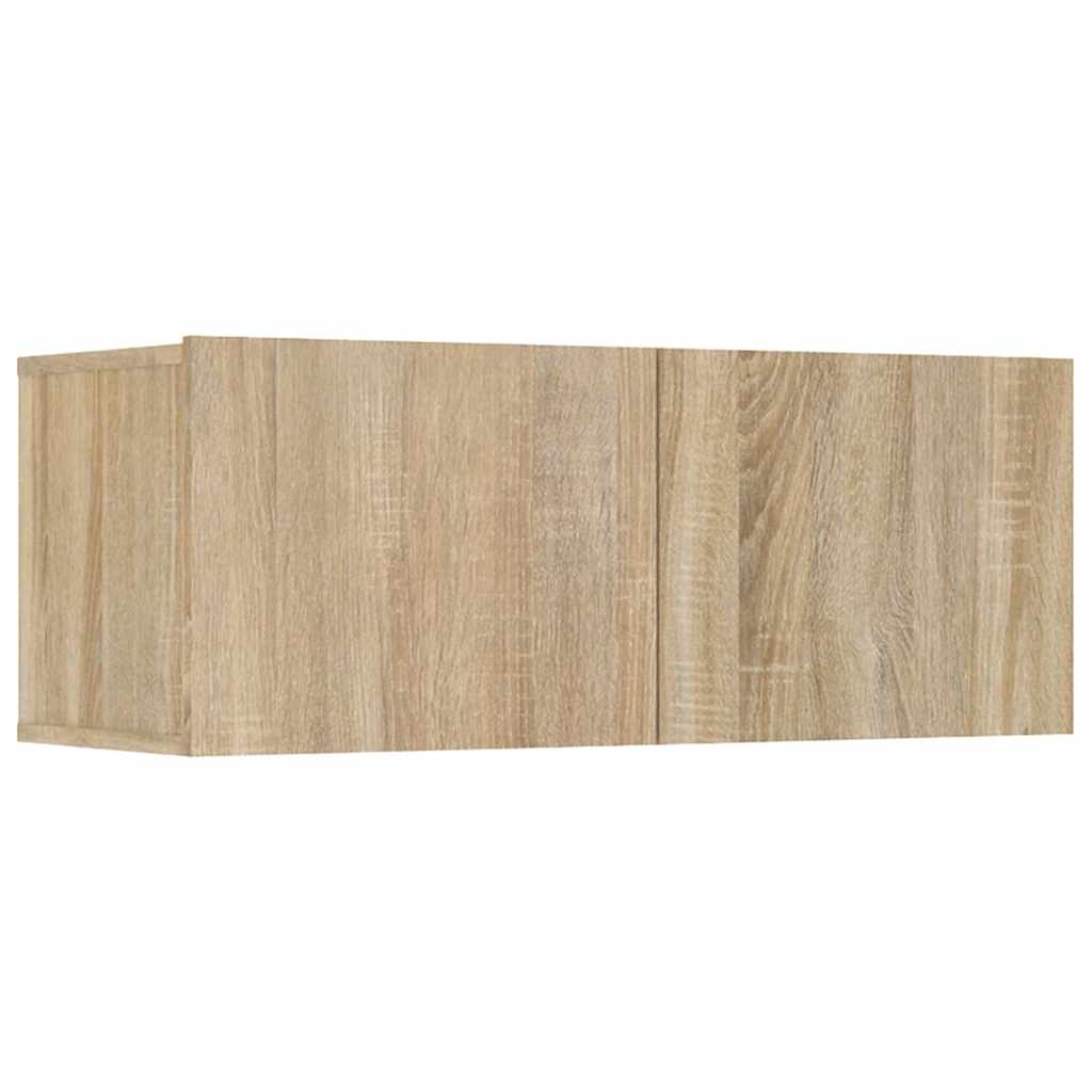 vidaXL 4 Piece TV Cabinet Set Sonoma Oak 80x30x30 cm Engineered Wood