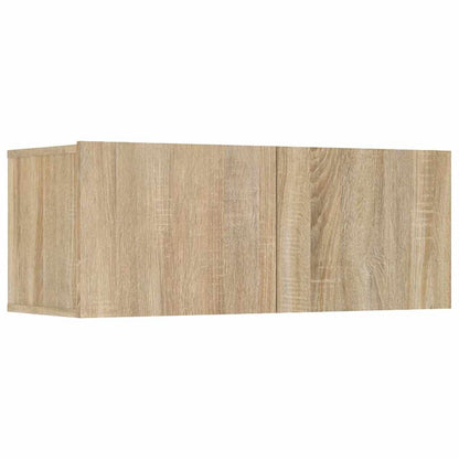 vidaXL 4 Piece TV Cabinet Set Sonoma Oak 80x30x30 cm Engineered Wood